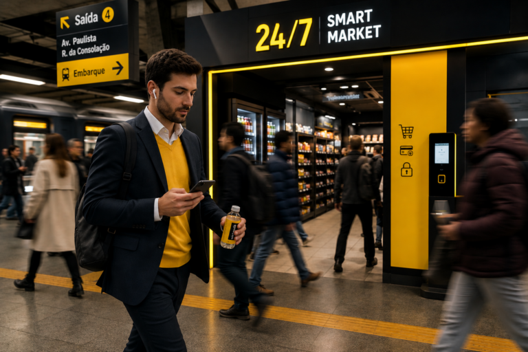 Autoatendimento 24/7: o novo padrão de consumo urbano