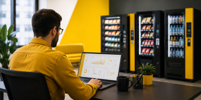 Gestão remota de vending machines em tempo real: eficiência que se mede em dados