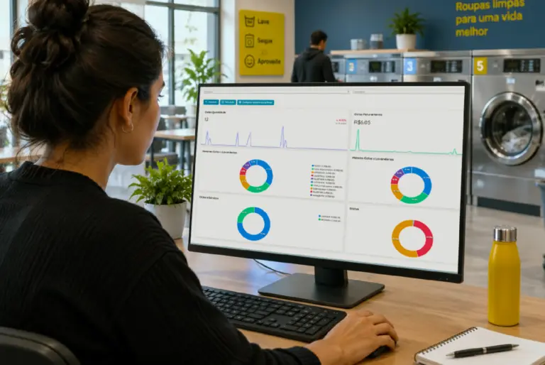 Sistema para lavanderia self service: como escolher a plataforma que controla pagamento e máquinas